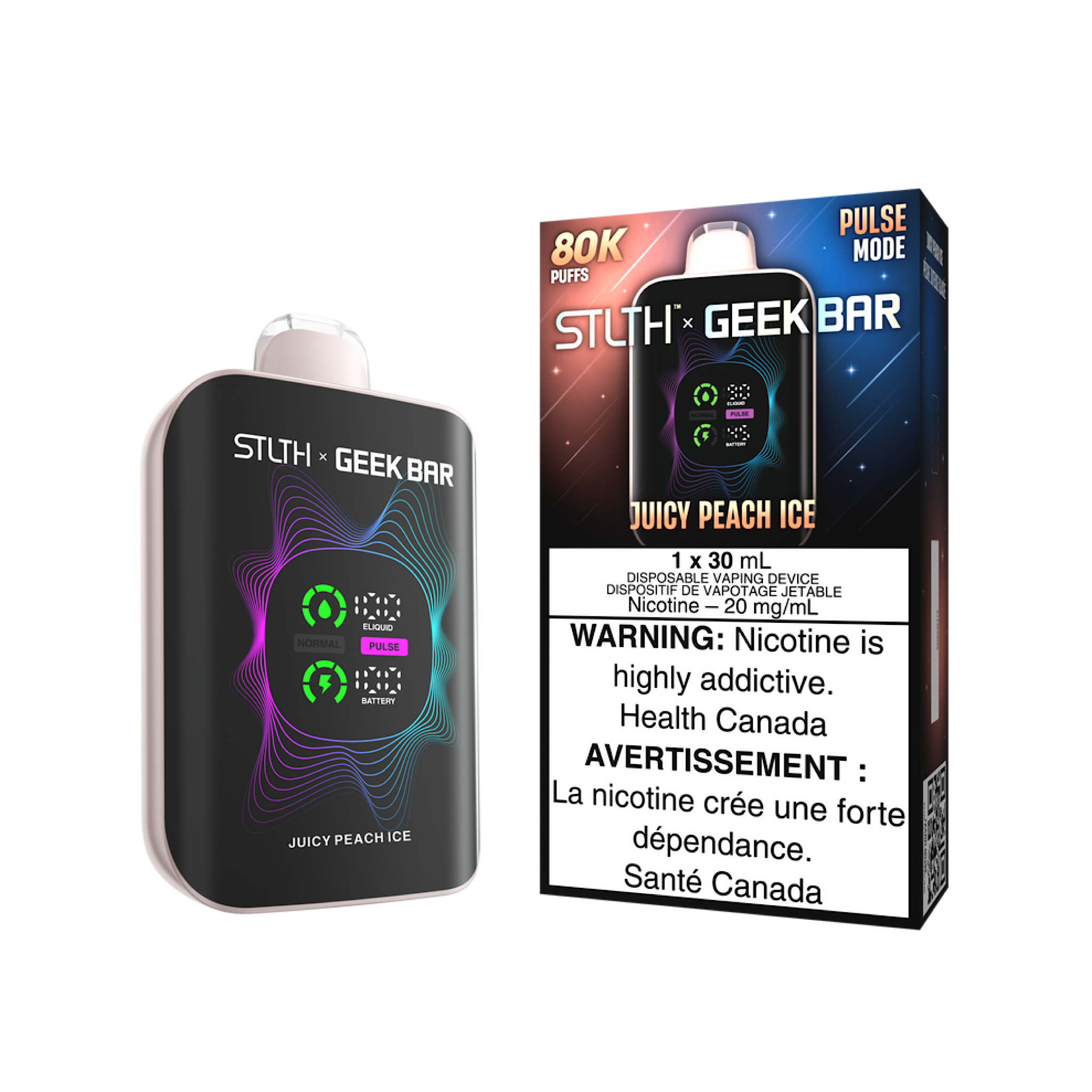 STLTH X GEEK BAR - 80K Puffs Disposable Vape (With Free Magsafe Compatible Cover)