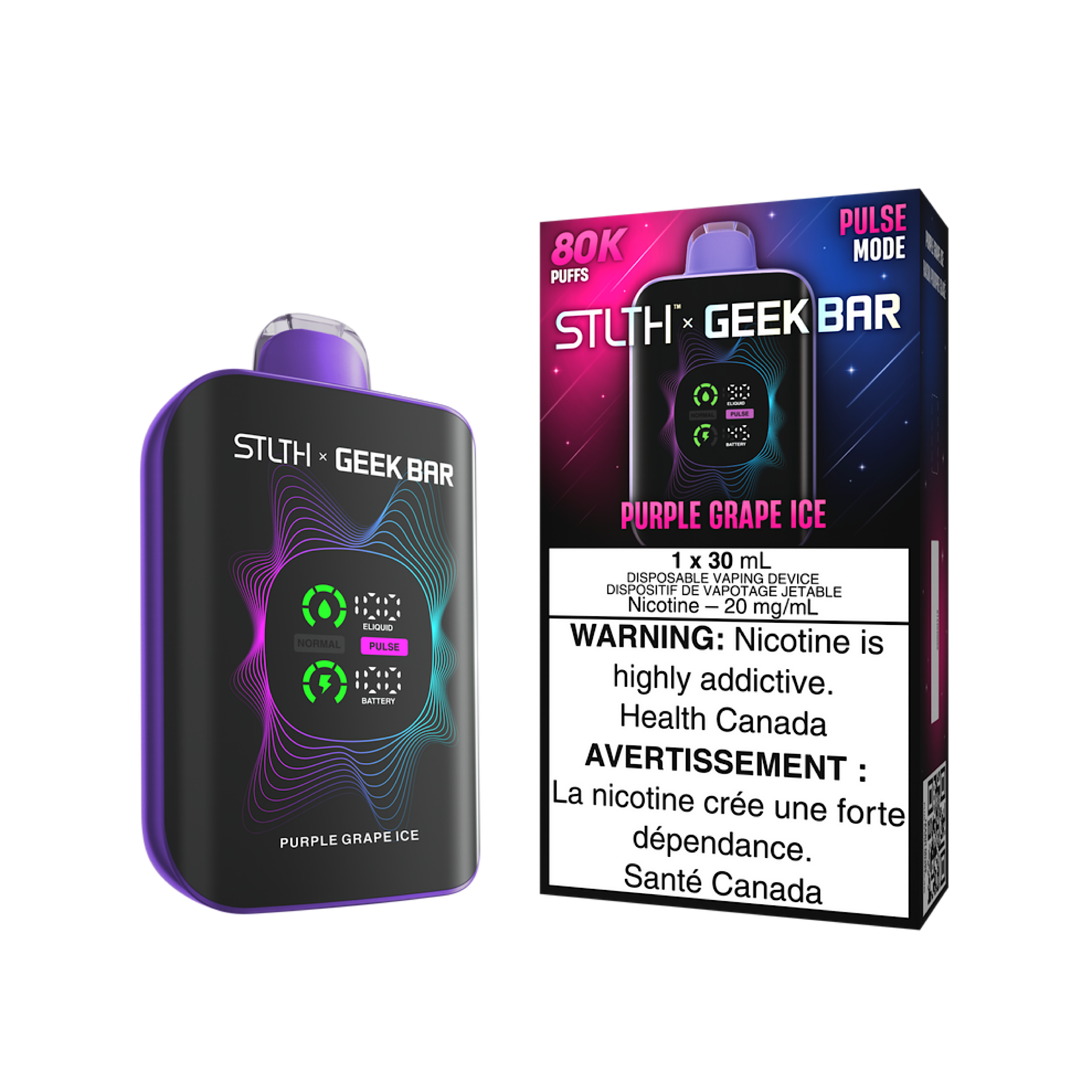 STLTH X GEEK BAR - 80K Puffs Disposable Vape (With Free Magsafe Compatible Cover)