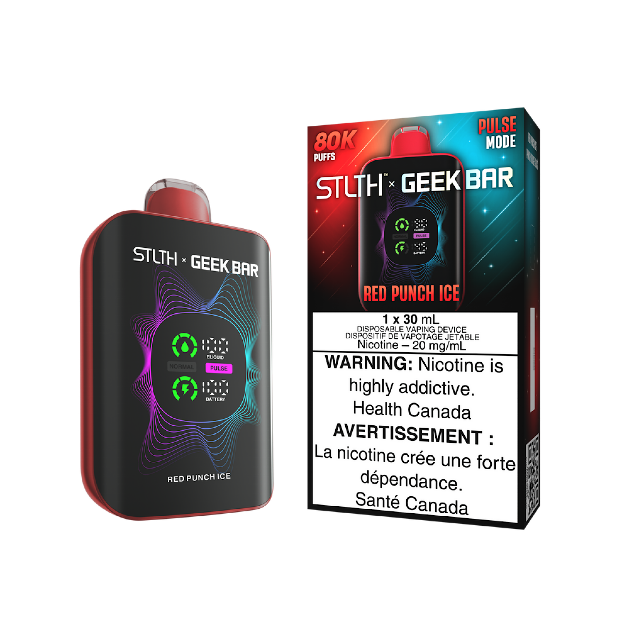 STLTH X GEEK BAR - 80K Puffs Disposable Vape (With Free Magsafe Compatible Cover)