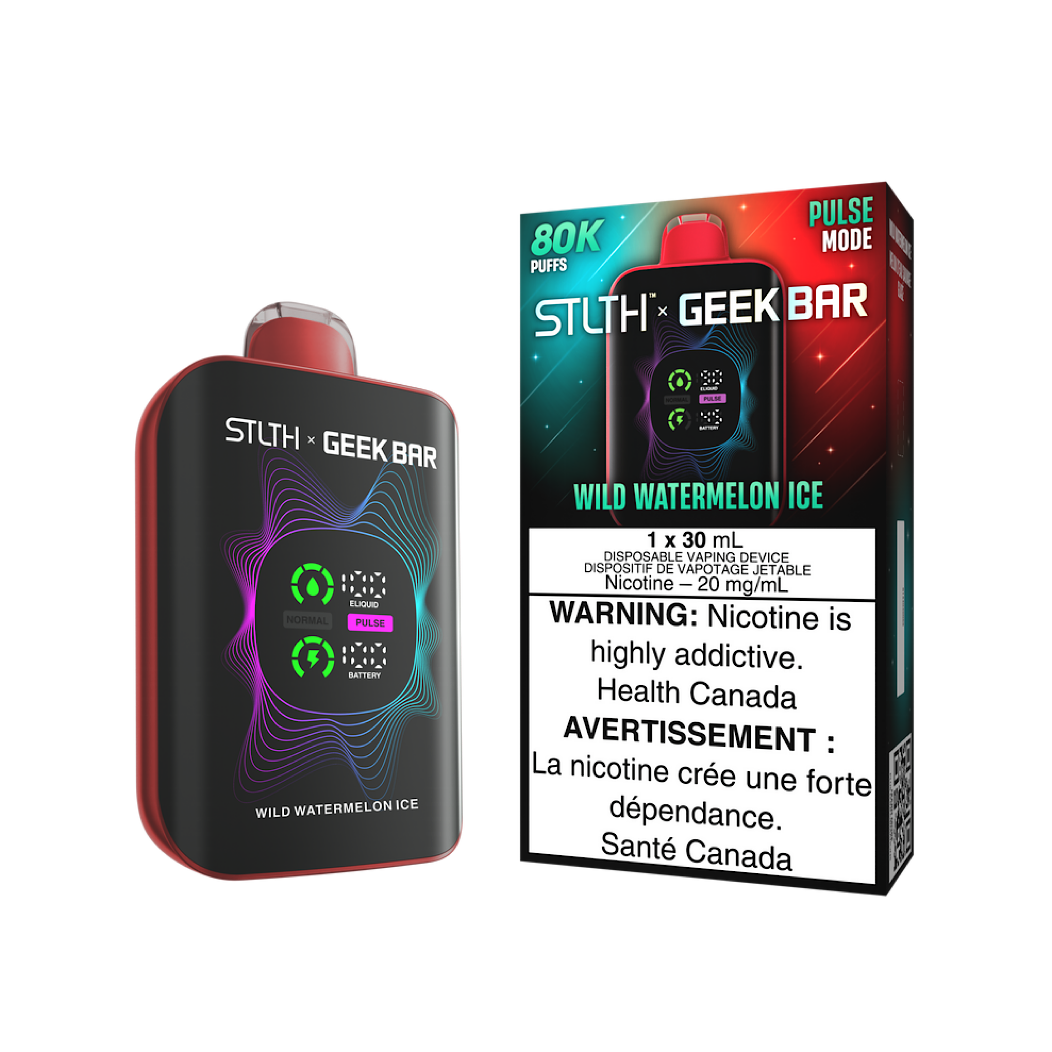 STLTH X GEEK BAR - 80K Puffs Disposable Vape (With Free Magsafe Compatible Cover)