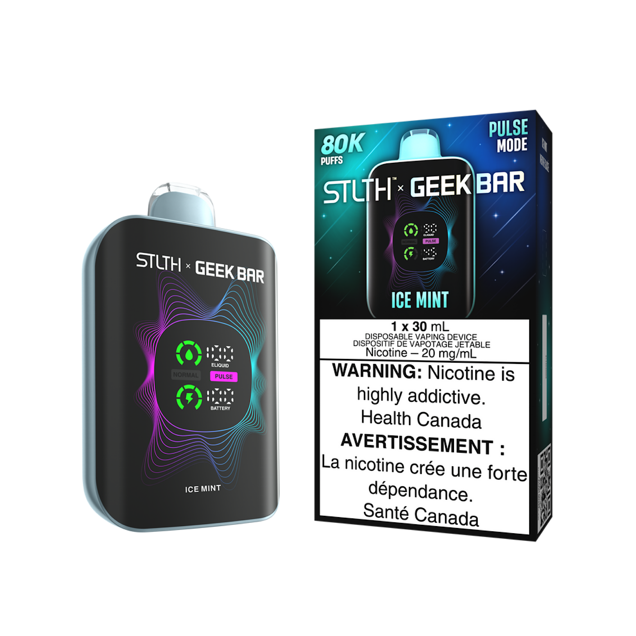 STLTH X GEEK BAR - 80K Puffs Disposable Vape (With Free Magsafe Compatible Cover)