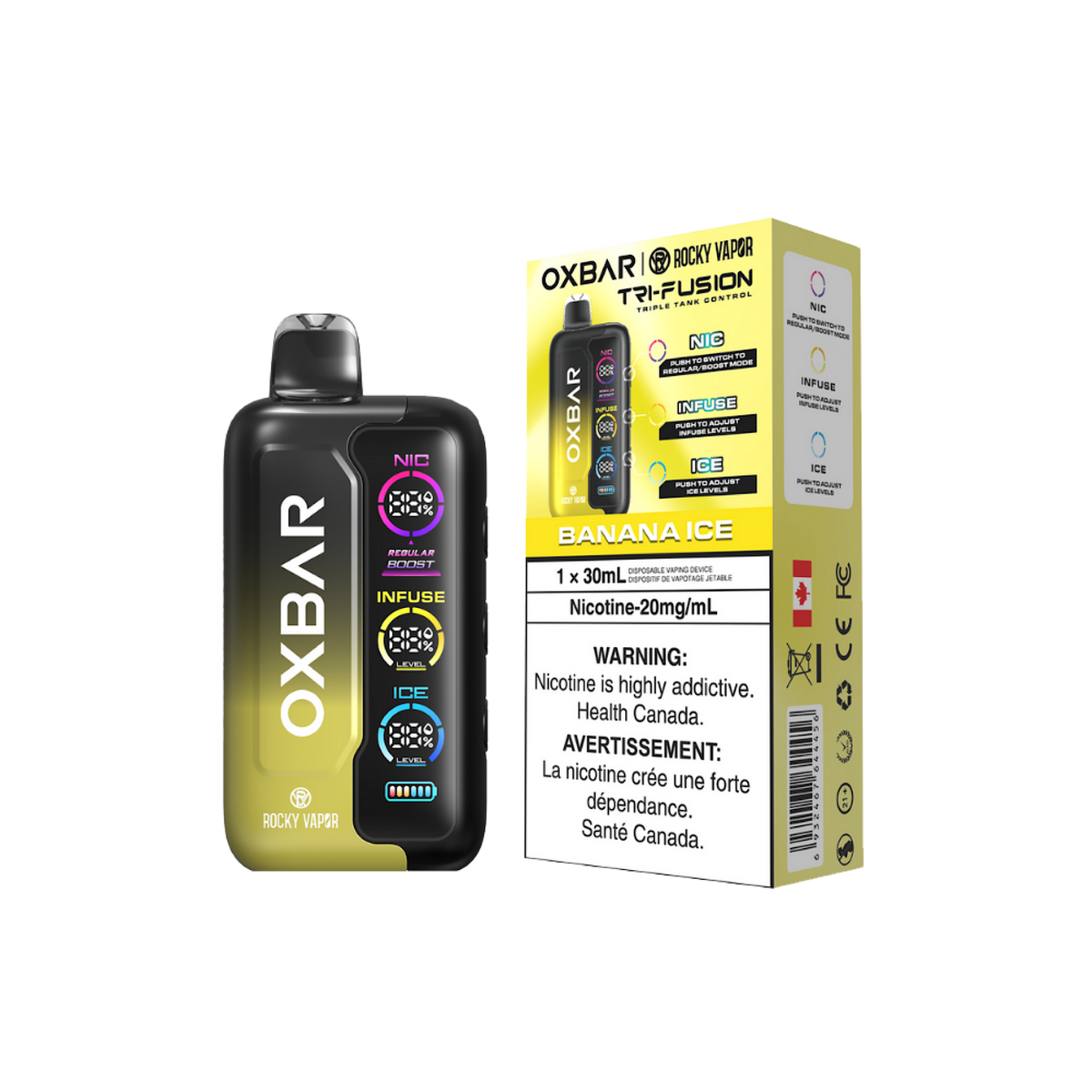 Oxbar Tri Fusion - 70K Puffs Disposable Vape